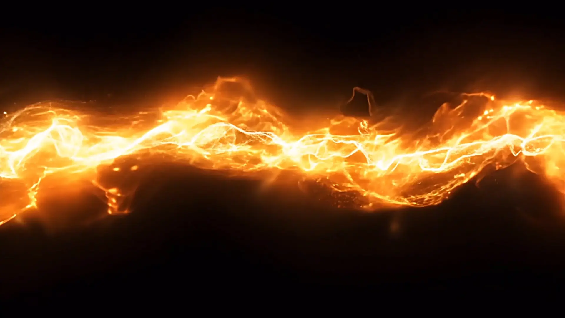 Fiery Waves Streamline for Title Animations